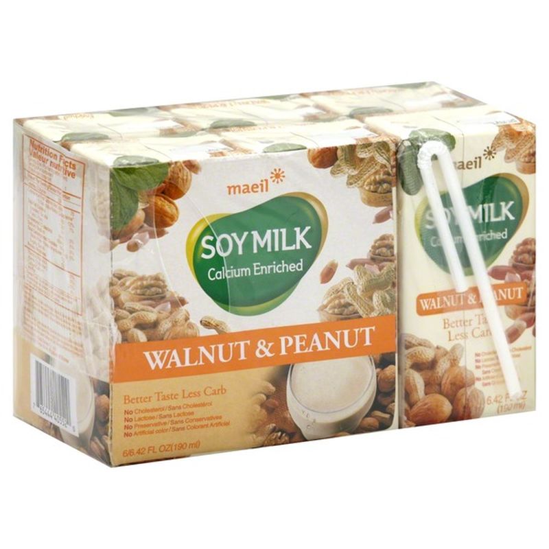 Maeil Soy Milk, Calcium Enriched, Walnut & Peanut (6.42 oz) Instacart