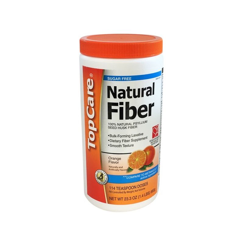 Topcare Health Sugar Free Psyllium Fiber Helps Lower Cholesterol To Promote Heart Health Dietary