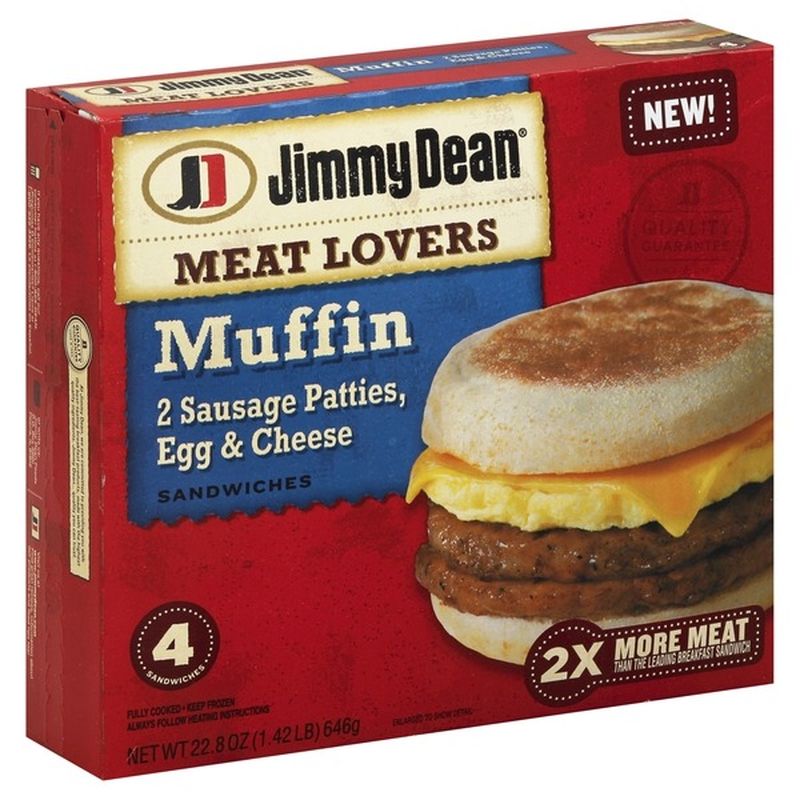 Jimmy Dean ® Meat Lovers English Muffin Sandwiches (22.8 oz) Instacart