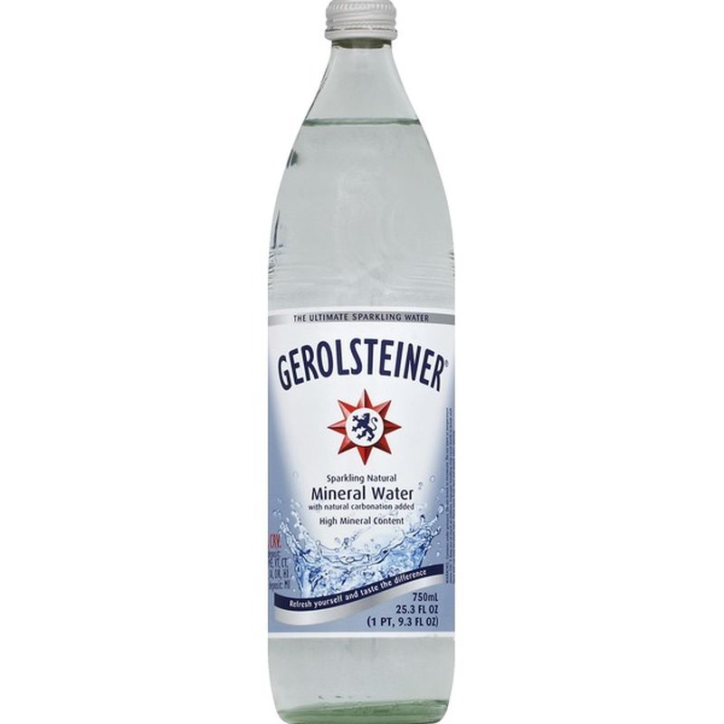 Gerolsteiner Sparkling Water, Natural Mineral (25.3 oz) Instacart