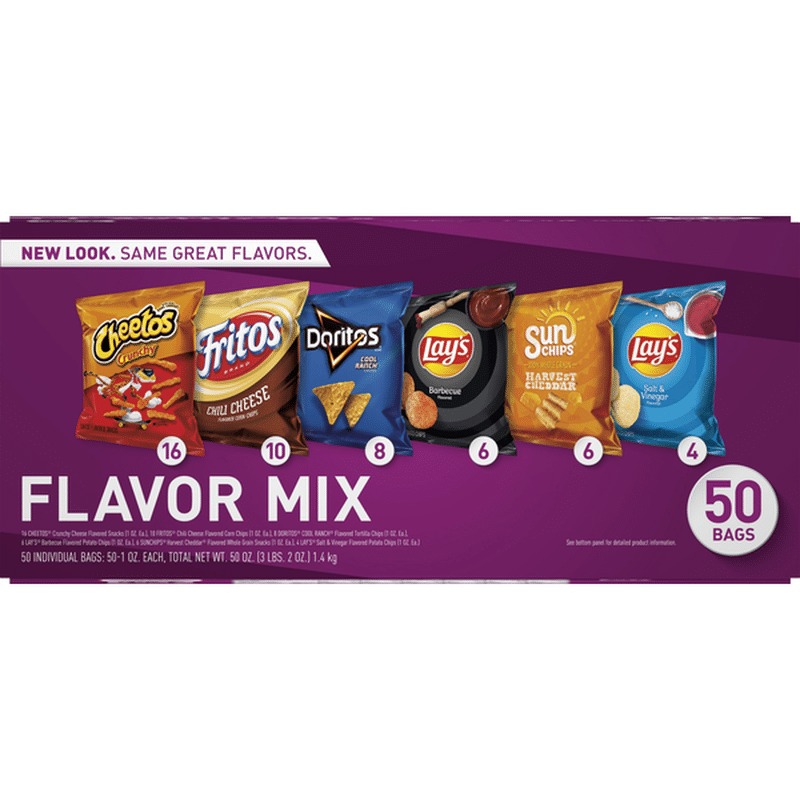 Frito Lay's Flavor Variety Pack Snacks (50 oz) - Instacart