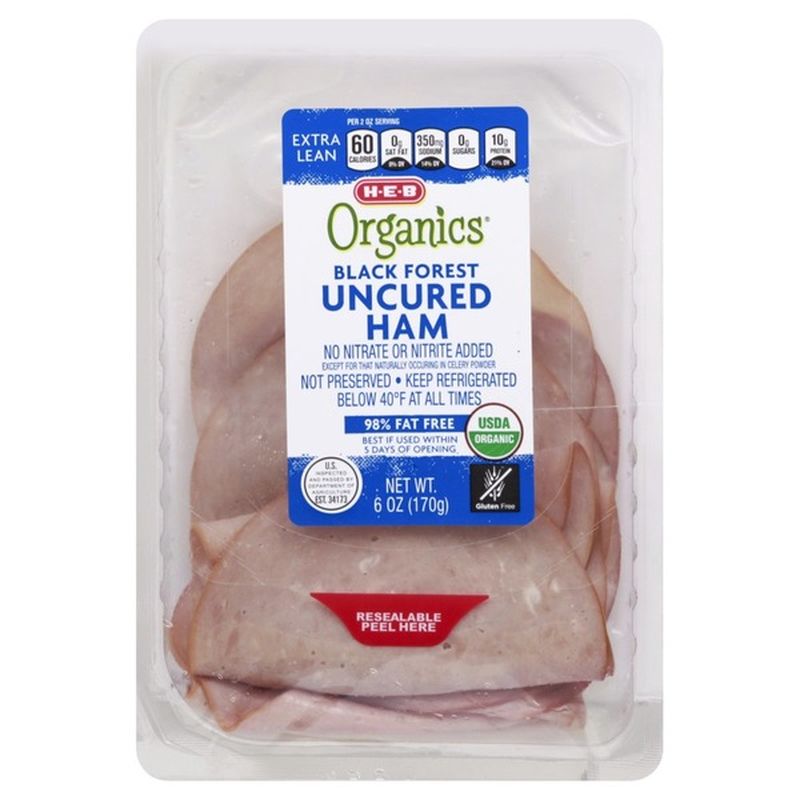 H-E-B Ham, Black Forest, Uncured (6 Oz) - Instacart