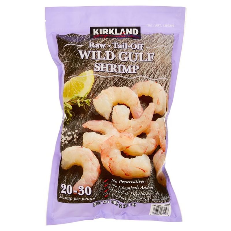 Kirkland Signature 30 Raw Tail Off Wild Gulf Shrimp 2 Lb Delivery Or Pickup Near Me Instacart