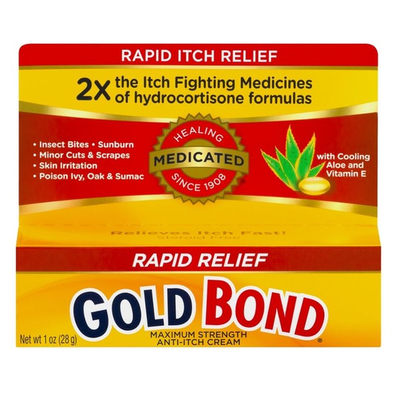 Gold Bond AntiItch Cream, Rapid Relief, Dual Action (1 oz) Instacart