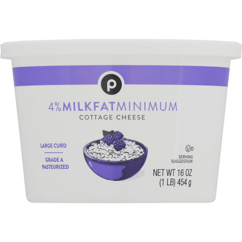 Publix Cottage Cheese, Large Curd, 4 Milkfat, Minimum (16 oz) Instacart