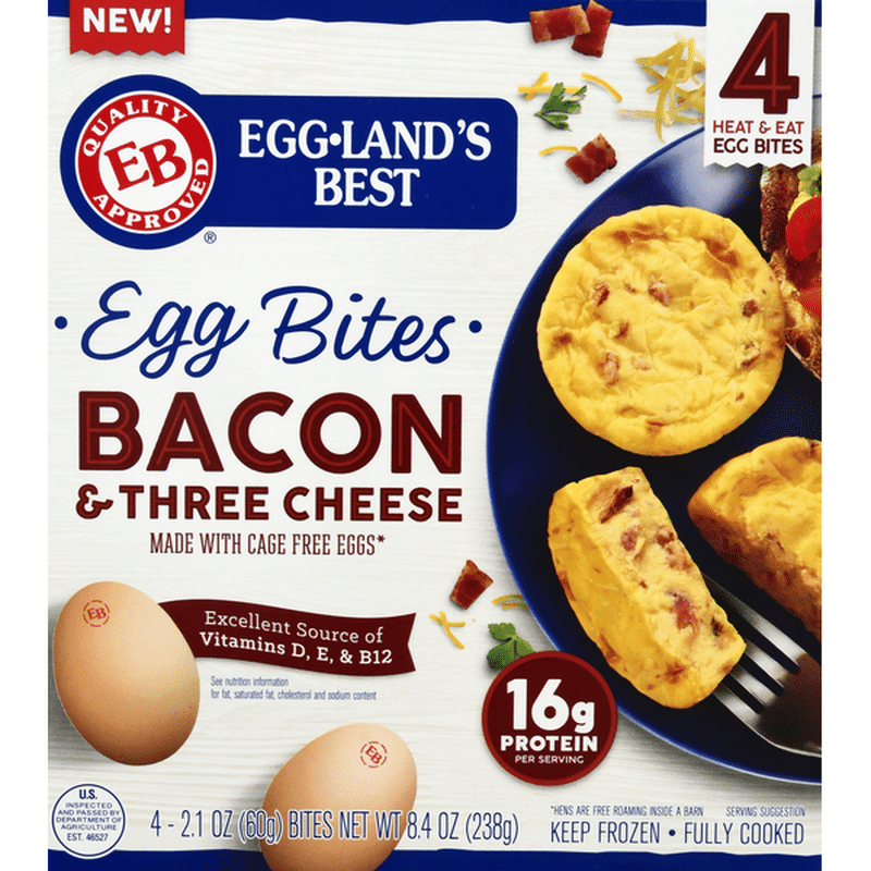 Eggland's Best Egg Bites, Bacon & Three Cheese (4 each) Instacart