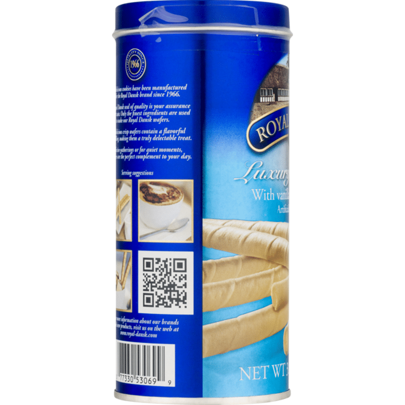 Royal Dansk Luxury Wafers with Vanilla Crème Filling (3.5 oz) from