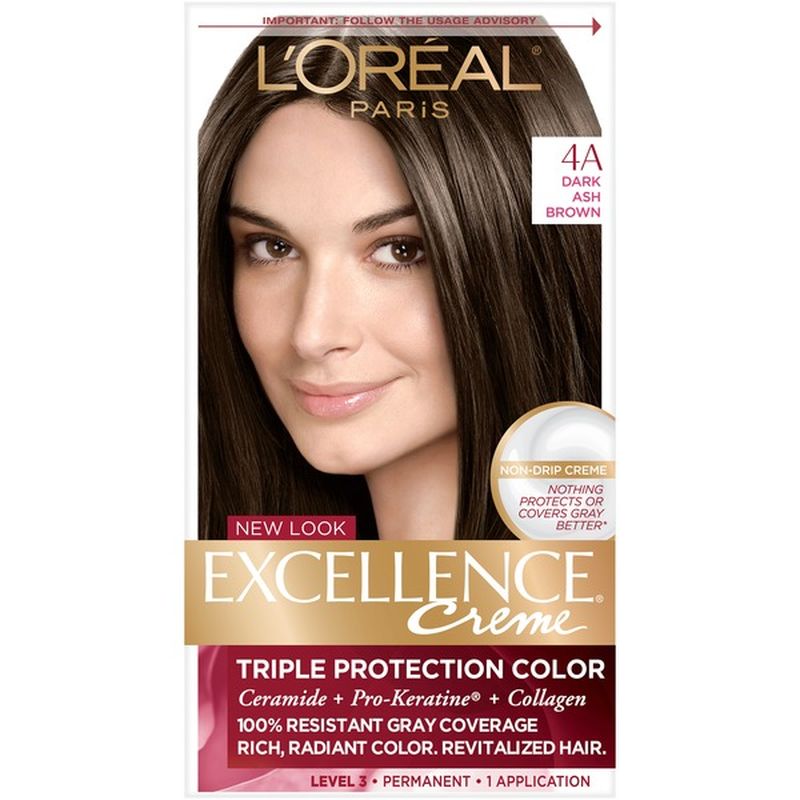 L'Oreal Excellence Creme Permanent Hair Color 4A Dark Ash
