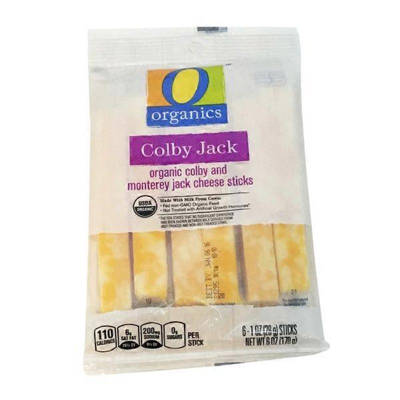 O Organics Organic Colby And Monterey Jack Cheese Sticks (each) from