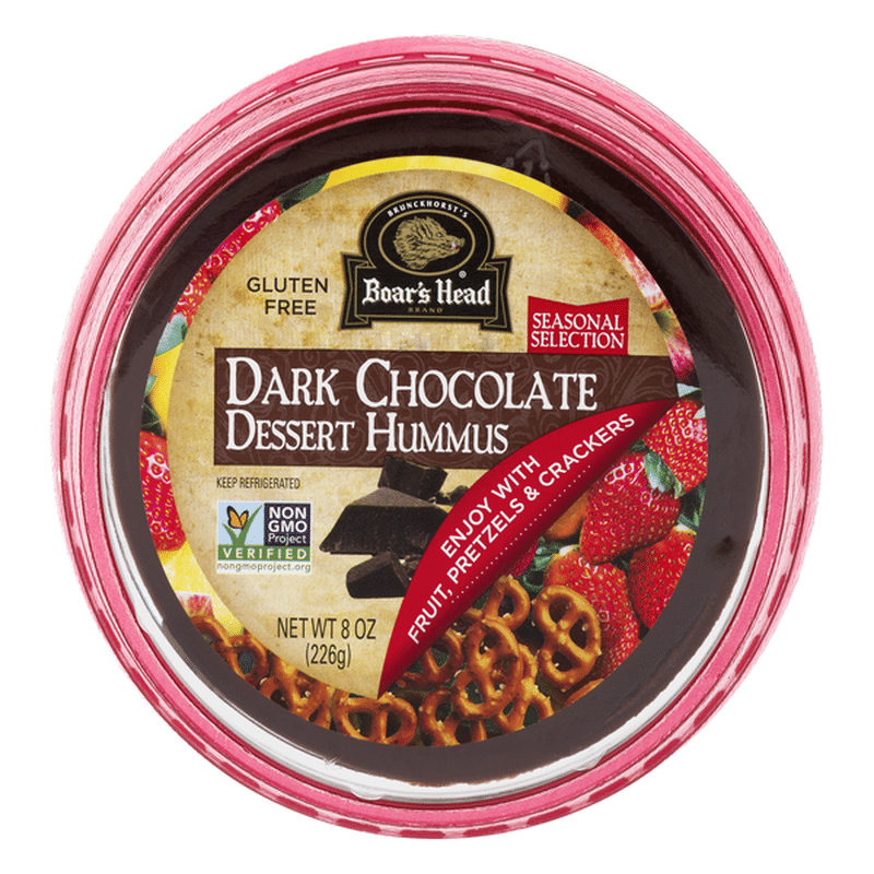 Boar's Head Dessert Hummus, Gluten Free, Dark Chocolate (8 oz) from