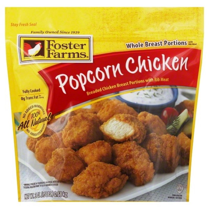 Foster Farms Chicken, Popcorn, Bag (24 oz) - Instacart