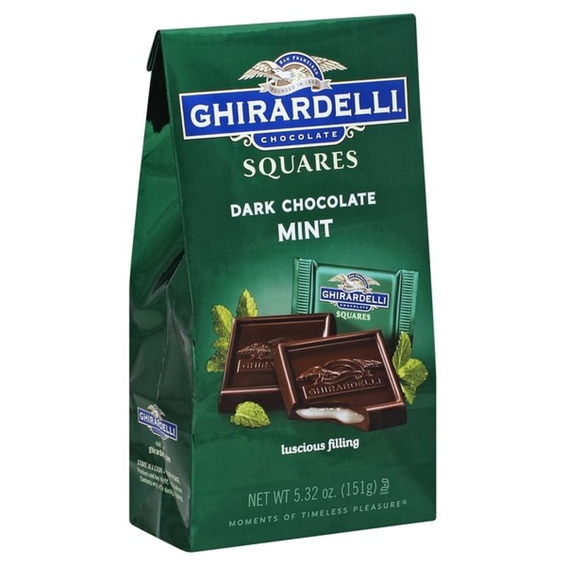 Ghirardelli Chocolate Dark Chocolate, Mint, Squares (5.32 oz) from ...