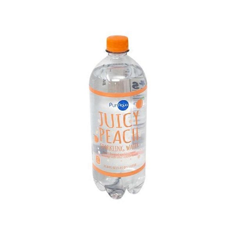 PurAqua Peach Sparkling Flavored Water (33.8 fl oz) Instacart