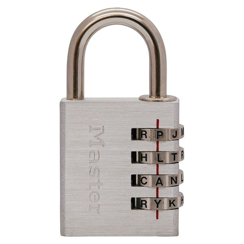 Master Lock Set Your Own Word Silver Combination Padlock