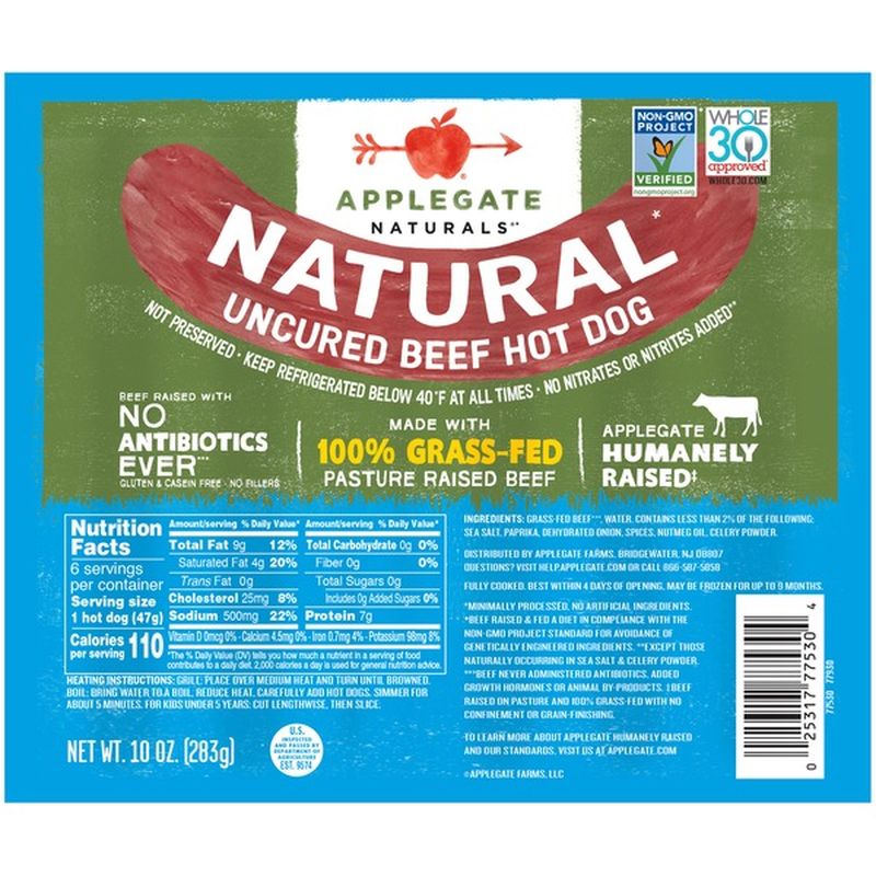 Applegate Natural Uncured Beef Hot Dog (10 oz) from Earth Fare Market