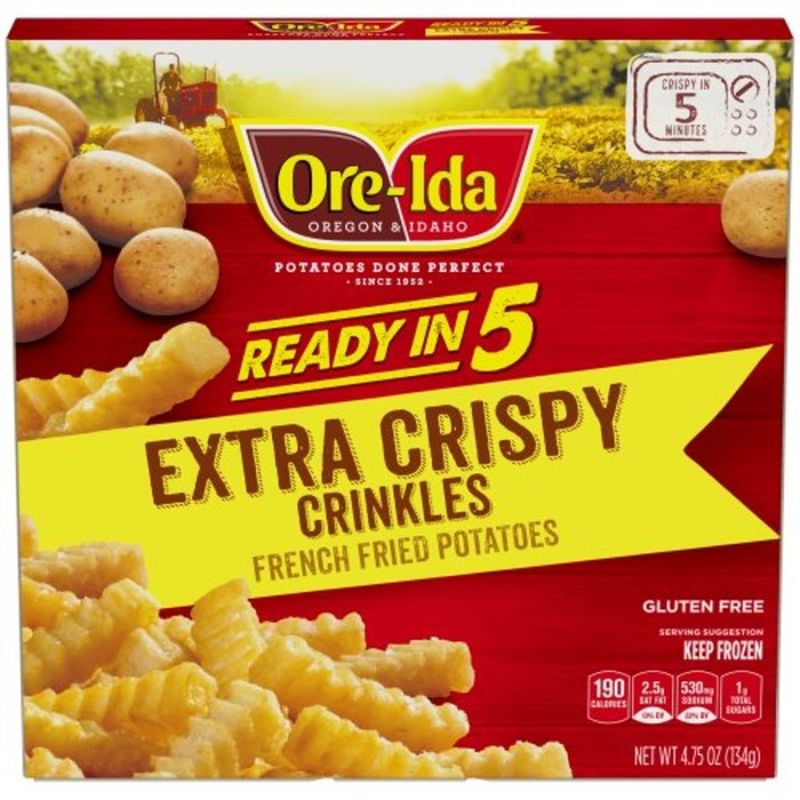 OreIda Easy Fries Golden Crinkles (4.75 oz) from Wegmans Instacart