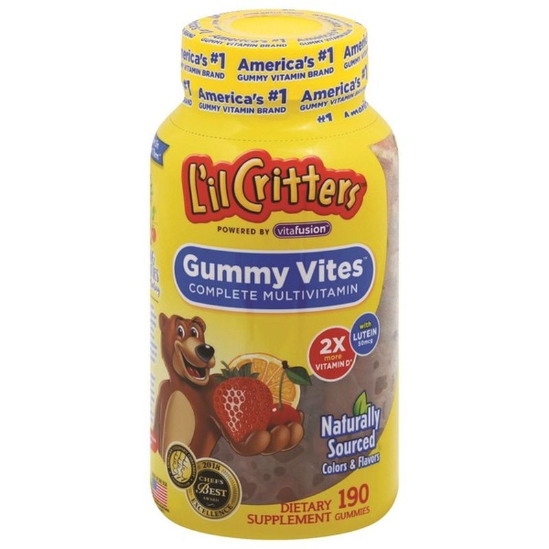 L'Il Critters Gummy Vites Complete Kids Gummy Vitamins, 190 Count (190 ...