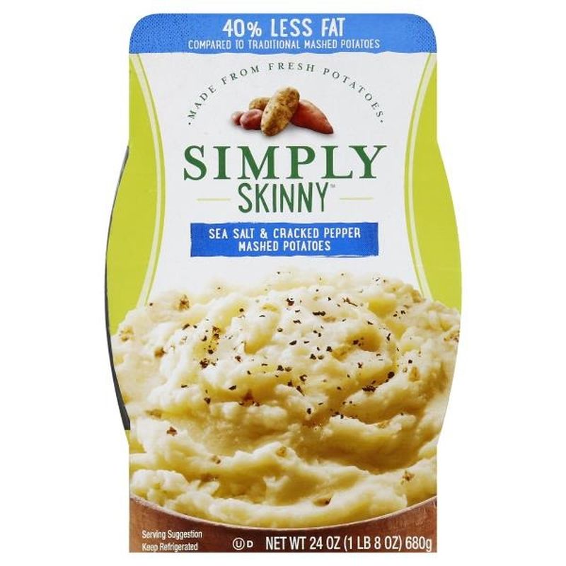 Simply Skinny Sea Salt & Cracked Pepper Mashed Potatoes (24 oz) from