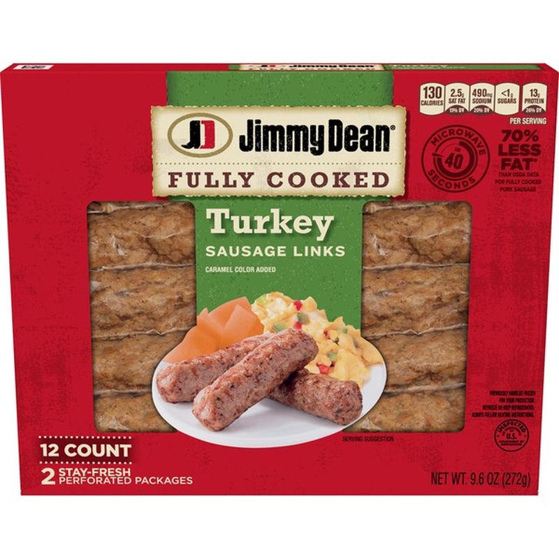 Jimmy Dean Fully Cooked Turkey Sausage Links (12 ct) from Food Lion