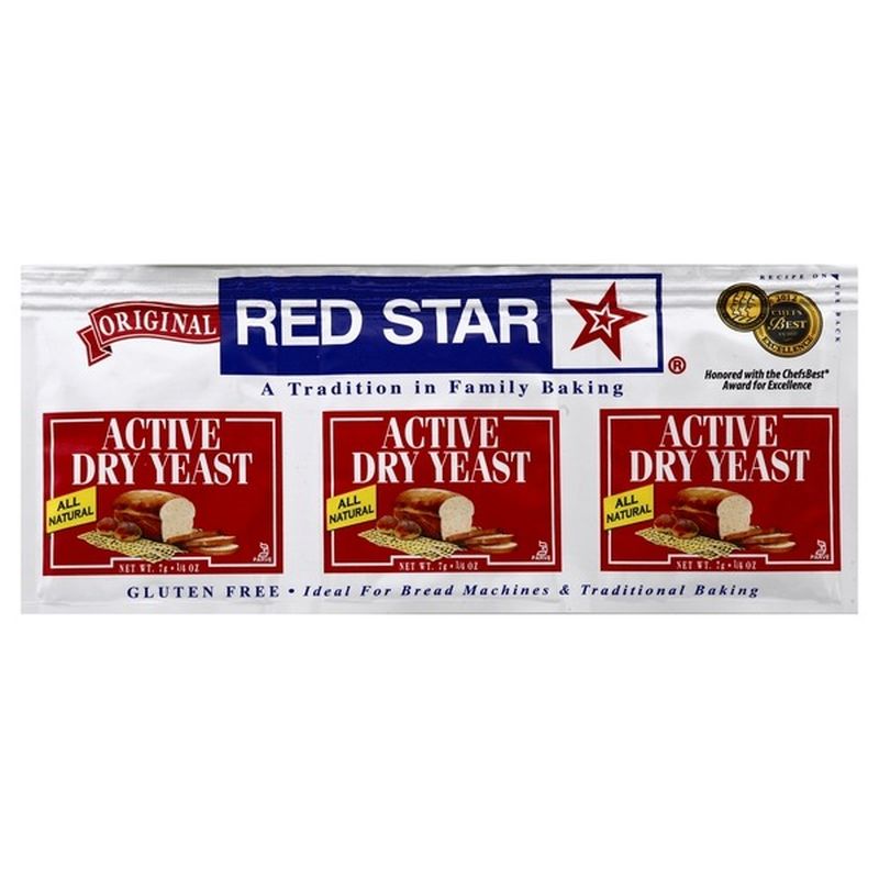 Red Star Yeast Yeast Active Dry Original 025 Oz From Lucky Supermarkets Instacart 7142