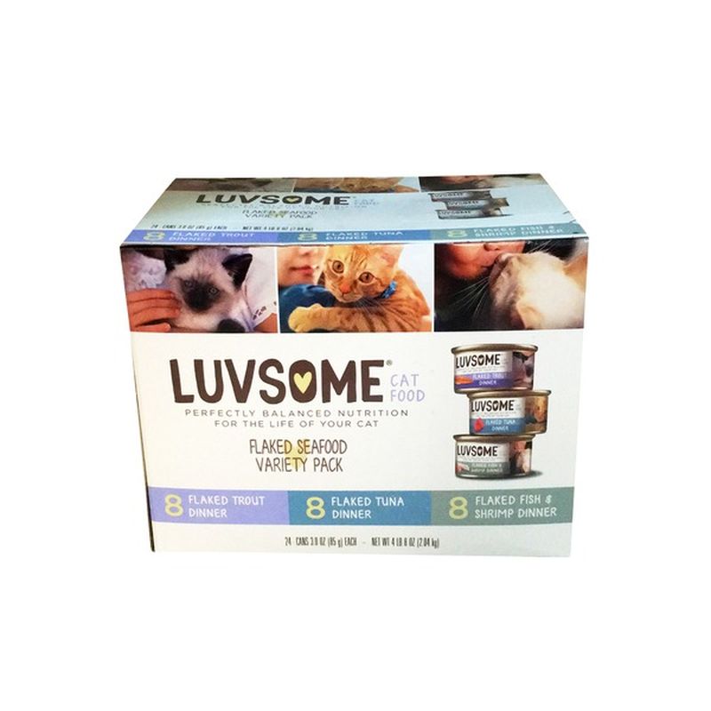 Luvsome Flaked Seafood Variety Pack Wet Cat Food (3 oz) from Kroger