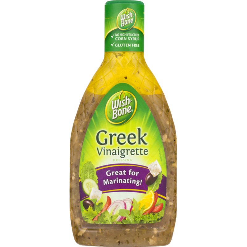 WishBone Greek Vinaigrette Dressing (15 fl oz) Instacart