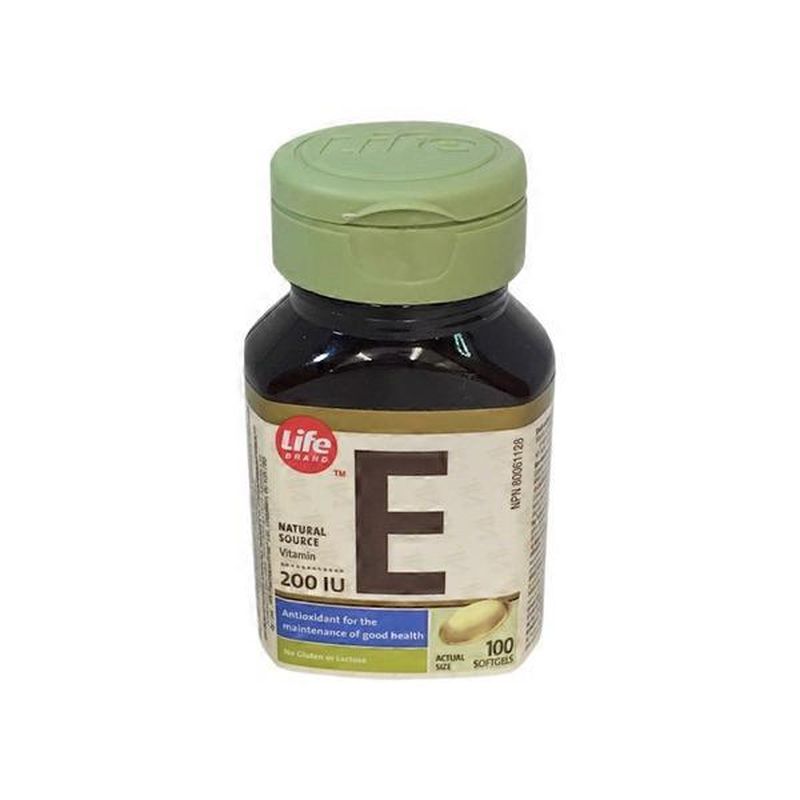 Life Brand Natural Source 200 IU Vitamin E Caplets (100 ct) Delivery or