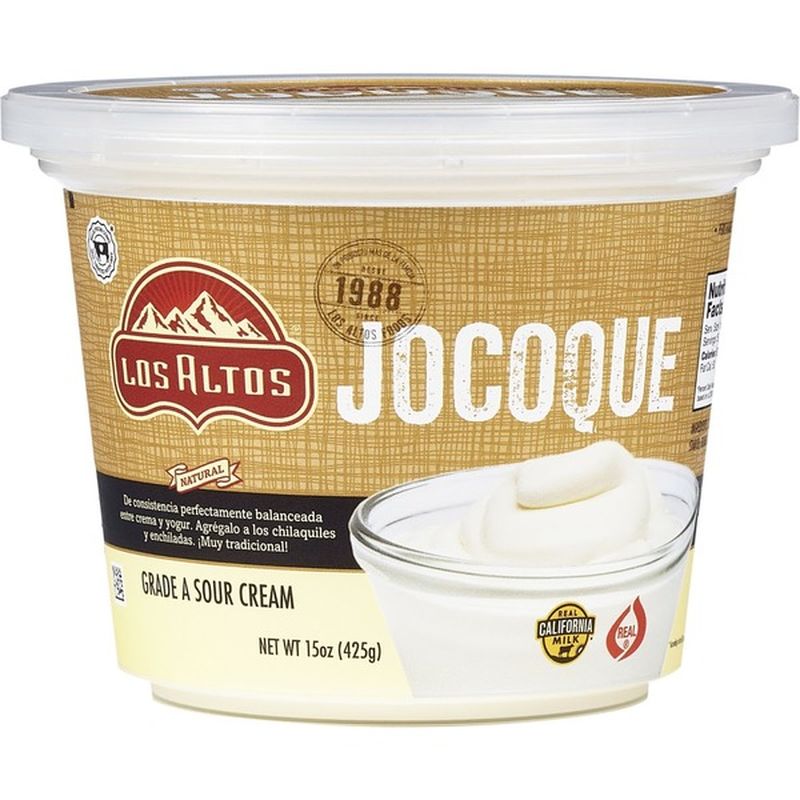Los Altos Jocoque Crema, Natural Mexican Yogurt (15 oz) Instacart