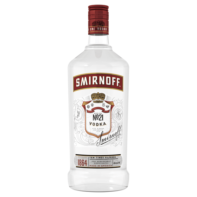 Smirnoff No. 21 Award-Winning 80 Proof Vodka - Bottle (1.75 L) - Instacart