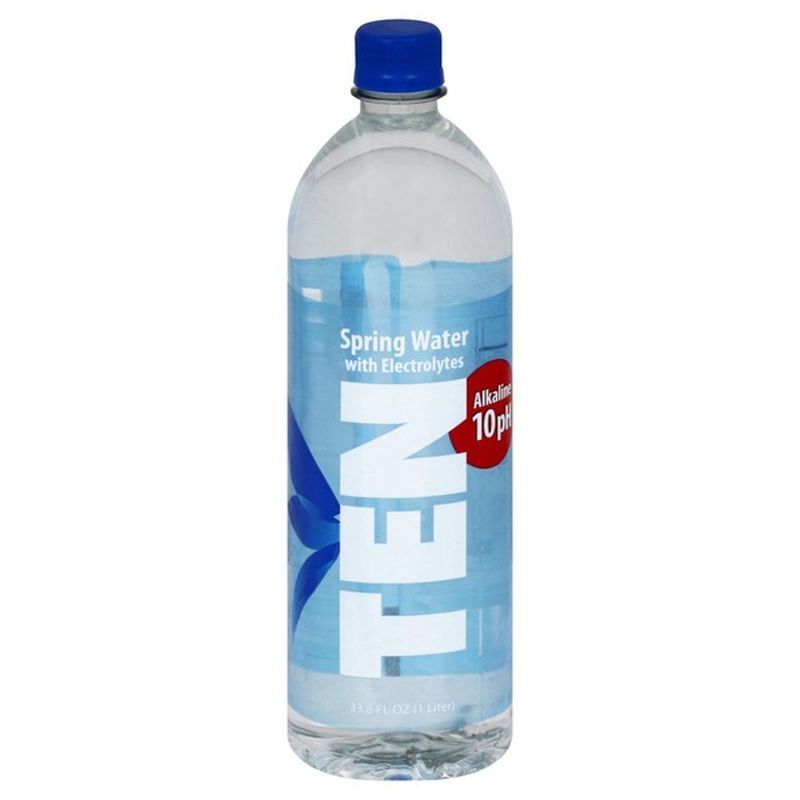 Ten Spring Water, Alkaline, with Electrolytes (33.8 oz) from Publix
