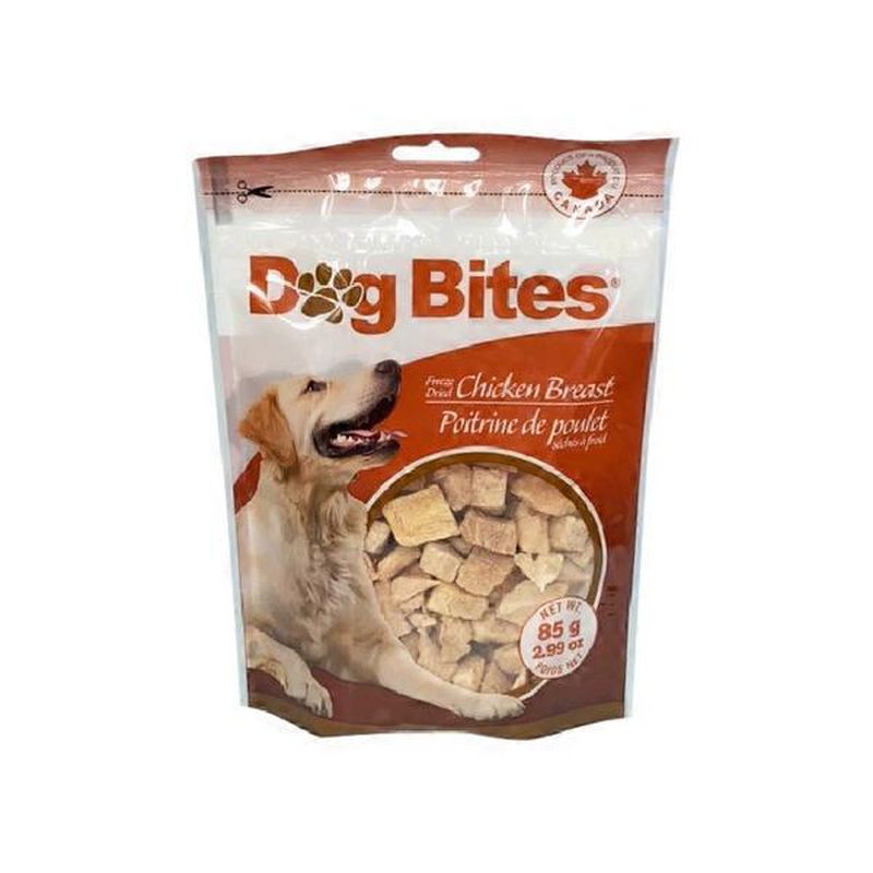 Dog Bites Freeze Dried Chicken Breast Dog Treats (85 g) - Instacart