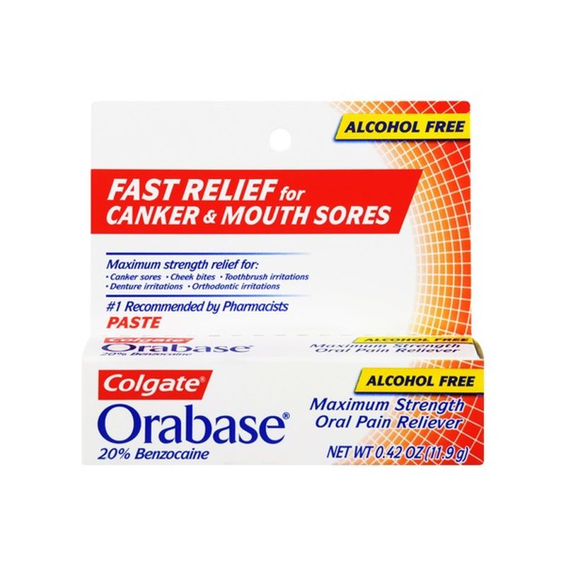 Colgate Orabase Alcohol Free Maximum Strength Oral Pain Reliever (0.42