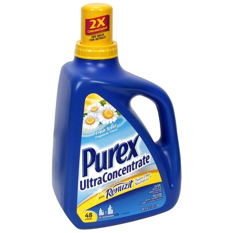Purex Laundry Detergent, Ultra Concentrate, Fresh Scent (100 oz
