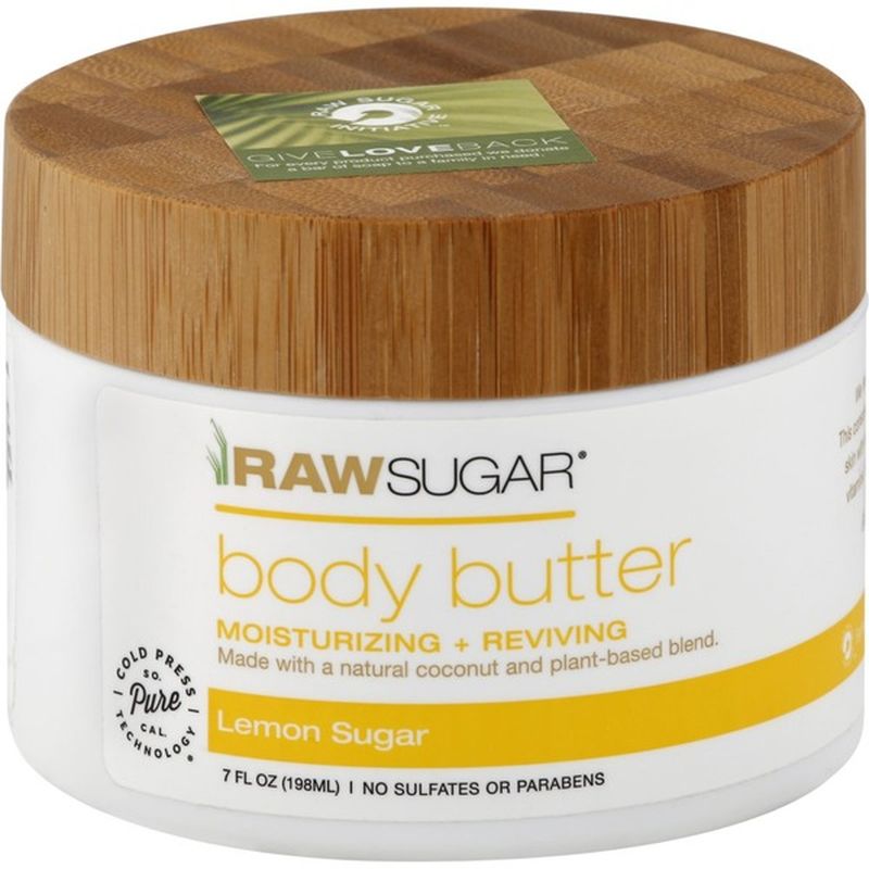 Raw Sugar Body Butter, Lemon Sugar (7 oz) Instacart