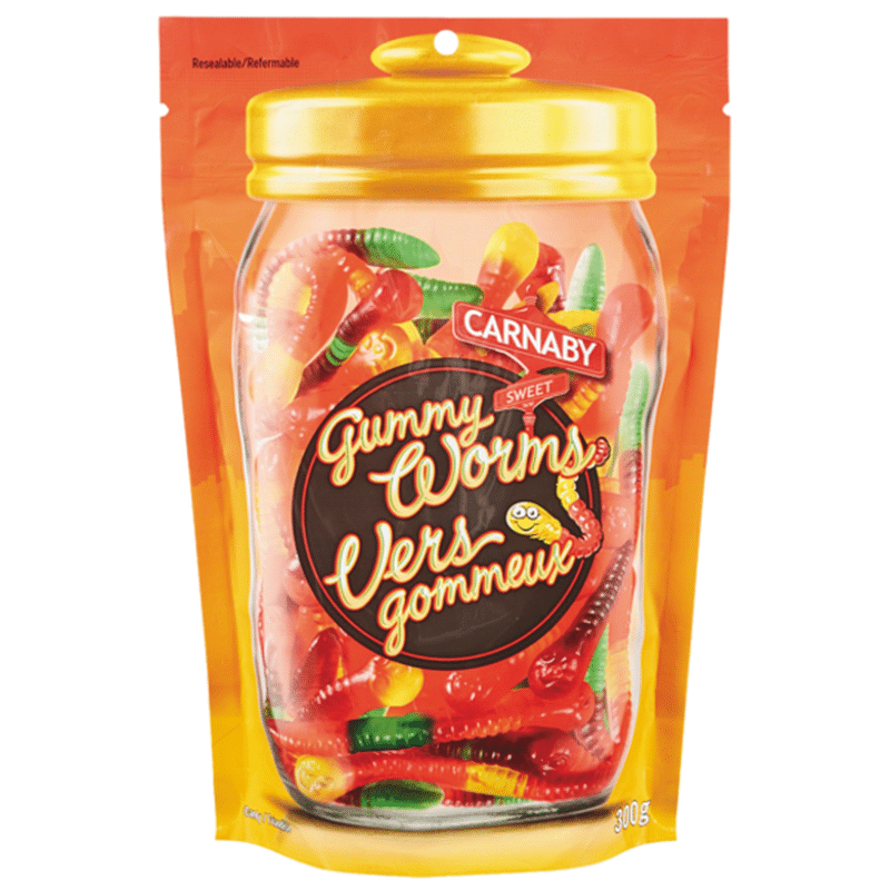 Carnaby Sweet Sour Gummy Worms (300 g) Instacart