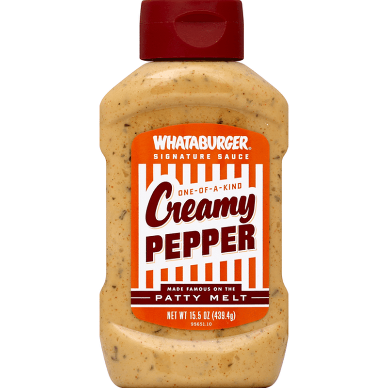 Whataburger Sauce, Signature, OneOfAKind Creamy Pepper (15.5 oz