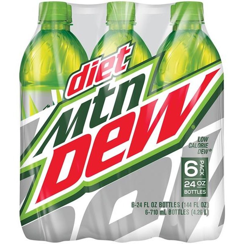 Mtn Dew Diet Soda 24 Fl Oz Instacart