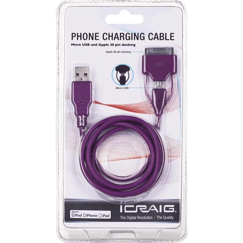 Craig Phone Sync & Charging Cable