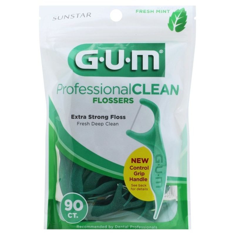 GUM Flossers, Fresh Mint, Professional Clean (90 ct) from Kroger