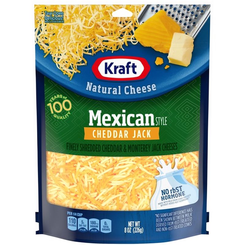 Kraft Finely Shredded Mexican Style Cheddar Jack Cheese Blend 8 Oz From Smart And Final Instacart 