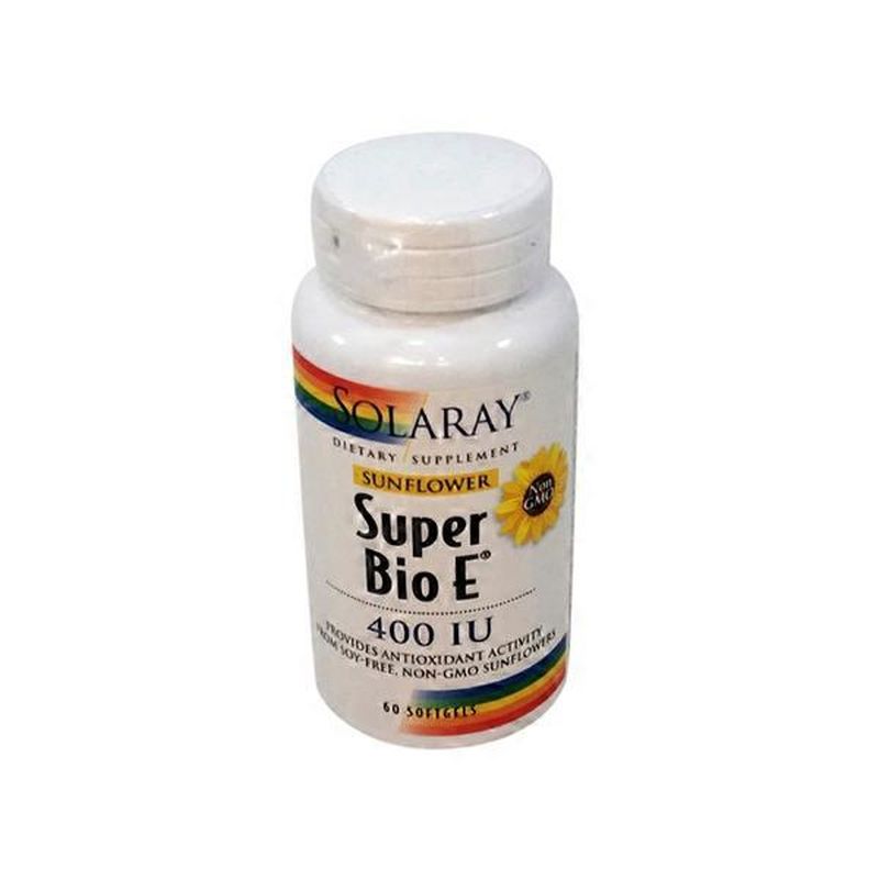 Solaray Super Bio E 400 Iu Soft Gel (60 ct) - Instacart