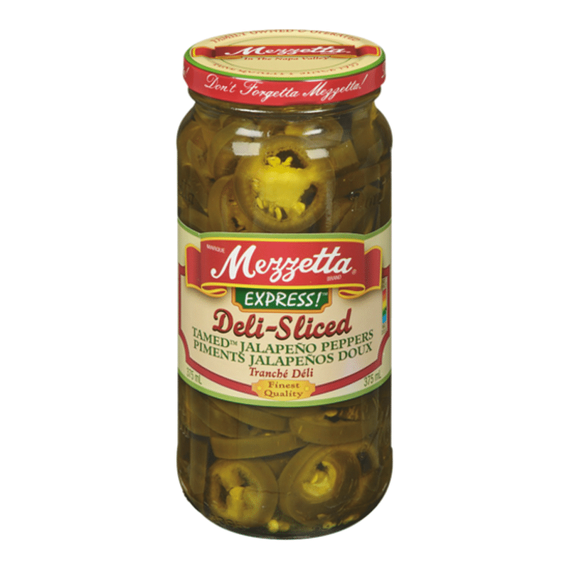 Mezzetta Jalapeno Peppers, Sliced Tamed, Medium Heat (16 fl oz) Instacart
