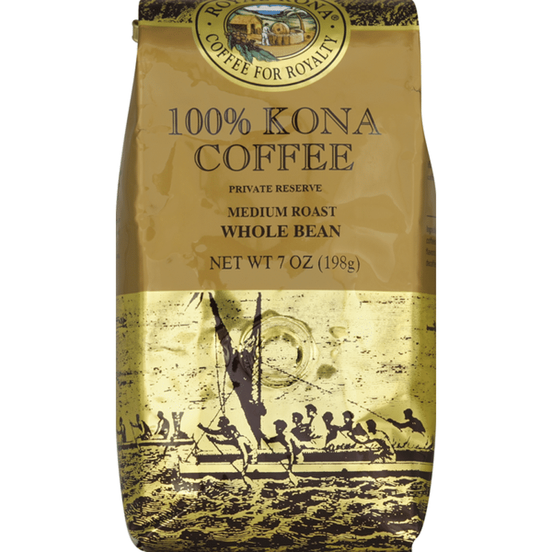 Royal Kona Coffee 100 Kona Whole Bean Medium Roast Private Reserve 7 Oz Instacart