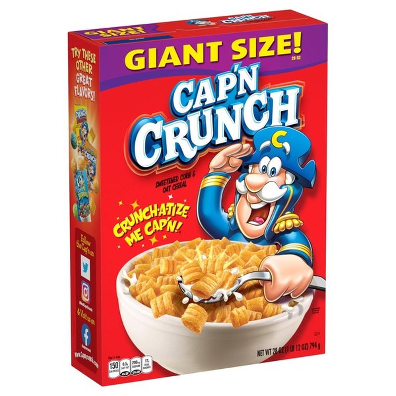 Cap'N Crunch Sweetened Corn & Oat Cereal (28 oz) from Safeway - Instacart