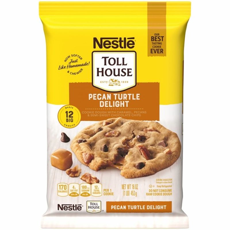 Toll House Nestle Pecan Turtle Delight Cookie Dough (16 oz ...