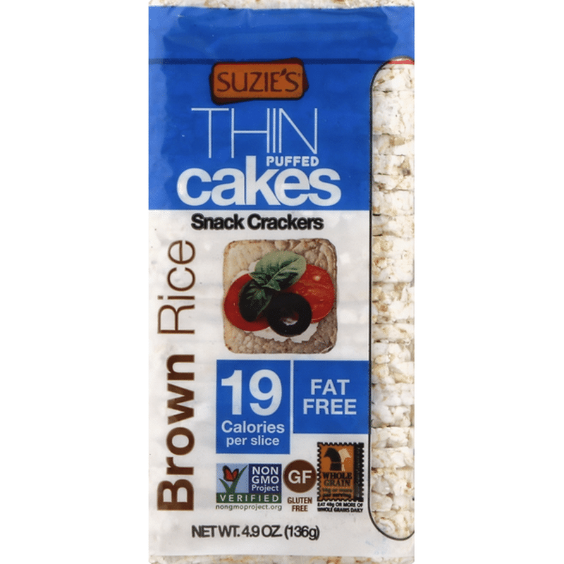 Suzie's Thin Cakes, Puffed, Brown Rice (4.9 oz) Instacart