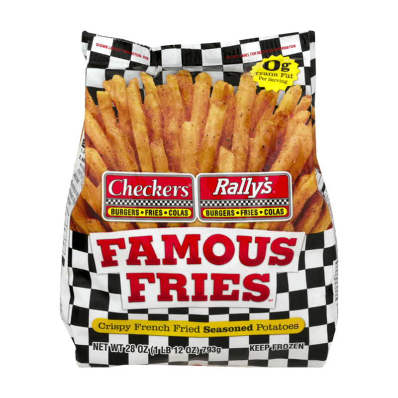 Checkers & Rally's Fries, Famous, Seasoned (28 oz) from Stop & Shop