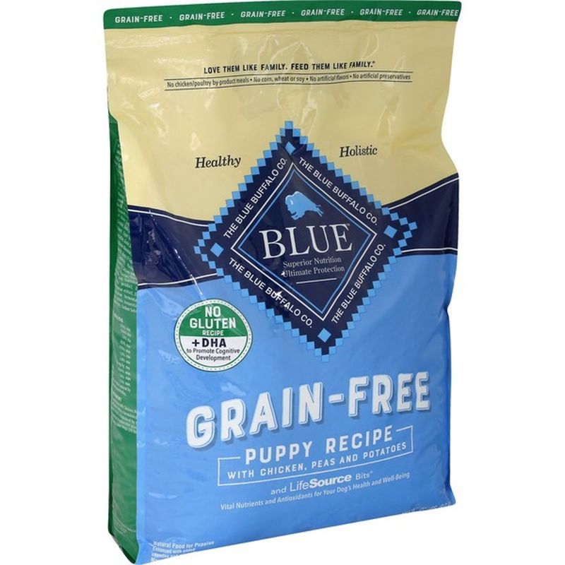 Blue Buffalo Dog Food, Dry, Chicken, Grain Free, Puppy (20 lb) - Instacart