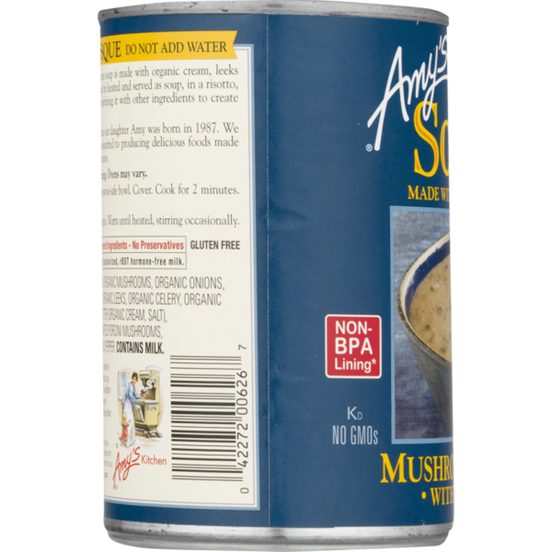 Amy's Mushroom Bisque with Porcini Soup, Gluten Free, 14 oz. (14 oz