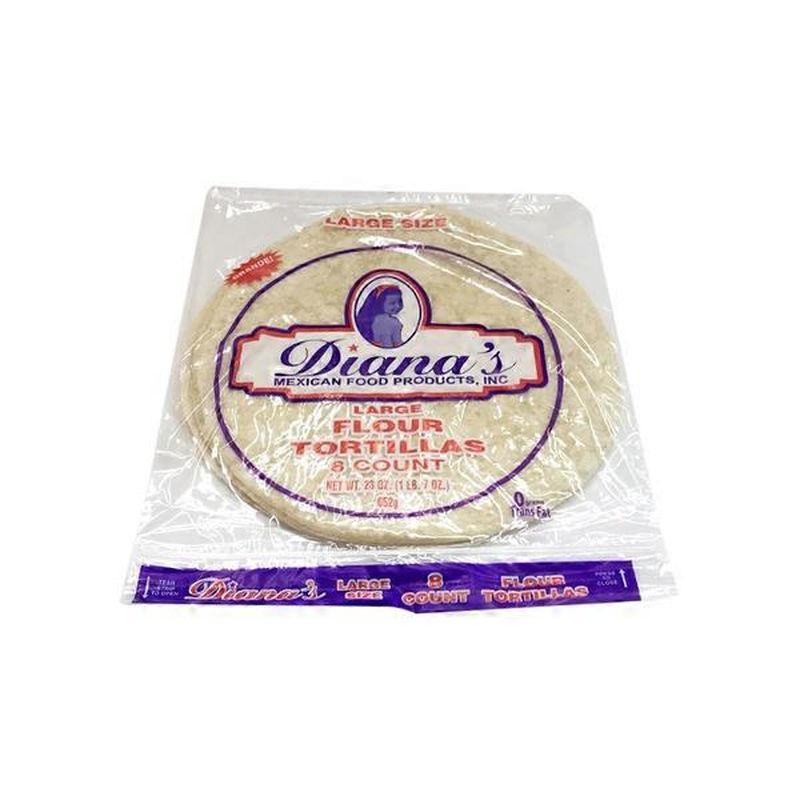 Diana Large Burrito Flour Tortillas (8 ct) Instacart